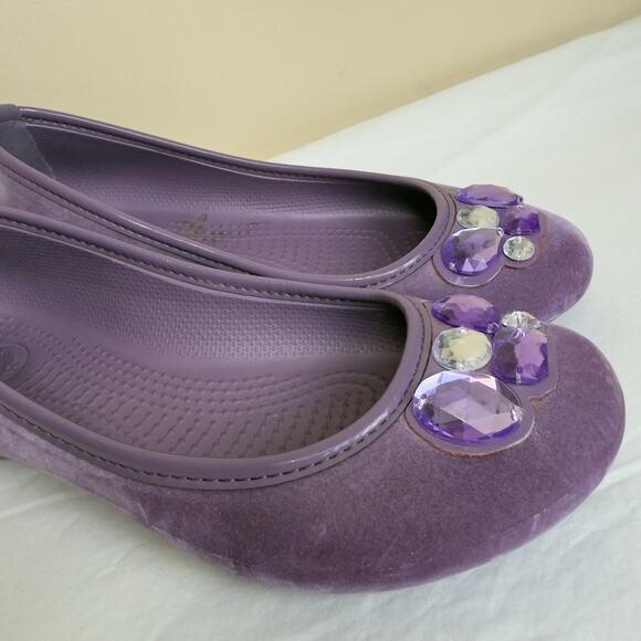 Crocs Lily Holiday Bling Women’s Neon Lilac Size 7 – Original Clogs - Picture 5 of 11
